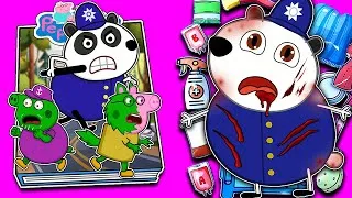 Thumbnail: ❤️DIY Paper❤️ Make Quiet Book Peppa Pig | Peppa Pig Dad turned into a Monster