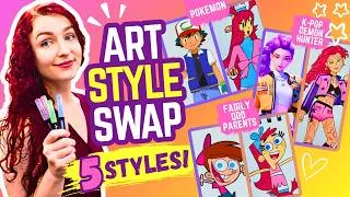 Thumbnail: I Turned Myself Into 5 Cartoon Styles