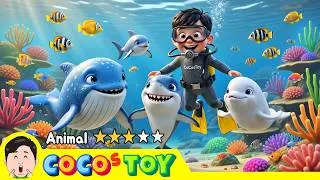 Thumbnail: Marine animals quiz: find the babies' mom!⭐ㅣsea animals quiz for kids ㅣCoCosToy