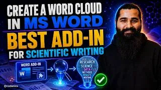 Thumbnail: How to Create a Word Cloud in MS Word | Best Add-in for Scientific Writing ☁️📝