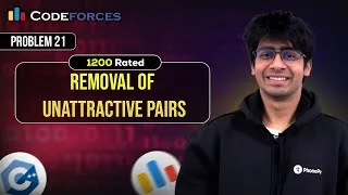 Thumbnail: Codeforces 1200 Rated Training Sessions | Problem 21: Removal of Unattractive Pairs