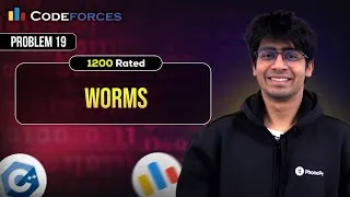 Thumbnail: Codeforces 1200 Rated Training Sessions | Problem 19: Worms