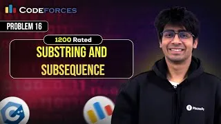 Thumbnail: Codeforces 1200 Rated Training Sessions | Problem 16: Substring and Subsequence