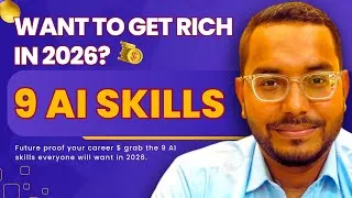 Thumbnail: 9 AI Skills You MUST Have to Become Rich in 2026 | Which AI skills are most in demand?