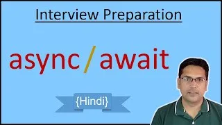 Thumbnail: c# async await explained | Configureawait method | Task vs Thread | Exception in async | Hindi