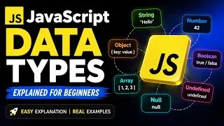 Thumbnail: JavaScript Data Types Explained for Beginners | Complete JS Tutorial