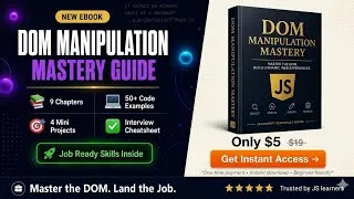 Thumbnail: Master DOM Manipulation: 9 Chapters, 4 Projects & Interview Prep | Full Guide