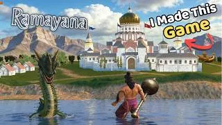 Thumbnail: I Made a Ramayan Game and Added Hanuman Ji and Lanka! 🔥