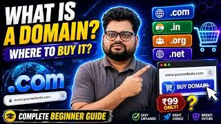 Thumbnail: What is a Domain? | How to Buy a Domain Name? Complete Beginner Guide (2026)