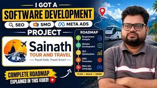 Thumbnail: I Got a Software Development Project! | Complete Website + SEO + SMO + Meta Ads Roadmap 🚀