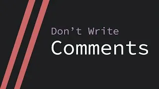 Thumbnail: Don't Write Comments