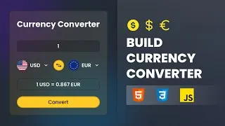 Thumbnail: Build a Currency Converter Using HTML CSS & JavaScript | JavaScript API Project for Beginners