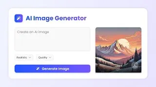 Thumbnail: Build a Text to Image Generator Using HTML CSS & JavaScript | Free AI Image Generator API Tutorial