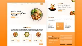 Thumbnail: Build a Responsive Food Restaurant Website using HTML CSS JavaScript | Step by Step Tutorial
