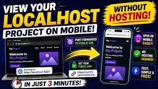 Thumbnail: 🚀 View Your Localhost Website on Mobile Without Hosting | VS Code Port Forwarding
