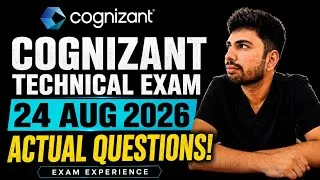Thumbnail: Cognizant Technical Assessment 2027 Exam Analysis | Exam Date : 24th August 2026