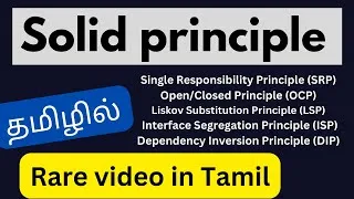 Thumbnail: SOLID principles in Tamil| Dependency injection in tamil | Codebinx