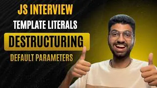 Thumbnail: Template Literals, Destructuring & Default Parameters in JavaScript