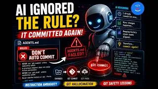 Thumbnail: “Don’t Auto Commit” Was Written… But the AI Agent Did It Again
