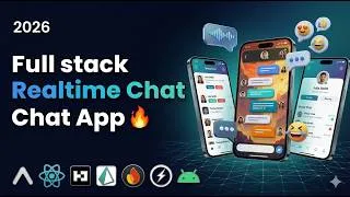 Thumbnail: 🔴Build a Full-Stack Real-Time Chat App from Scratch | Push Notification | Socket.io | Expo | Prisma