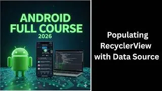 Thumbnail: (488) Populating RecyclerView with Data Source | Android Studio Kotlin | Complete Android Course
