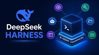 Thumbnail: Deepseek Harness : DeepSeek Just Released an AI Agent Framework
