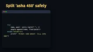Thumbnail: Build a Bill Splitter in Python (Python Project)