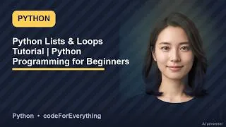 Thumbnail: Python Lists & Loops Tutorial | Python Programming for Beginners