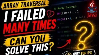 Thumbnail: Java DSA | Array Traversal Questions  #coding #java