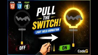 Thumbnail: GSAP Project #1 | Draggable Light Bulb Animation using HTML CSS JavaScript | GSAP Tutorial in Hindi