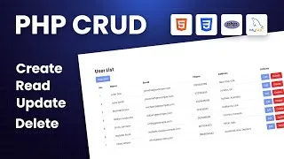 Thumbnail: Create CRUD Operations Using HTML CSS PHP & MySQL Database