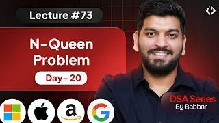 Thumbnail: Lecture 73: N-Queen Problem || Recursion Series Day-20