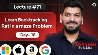 Thumbnail: Lecture 71: Intro to Backtracking || Recursion Series Day-18