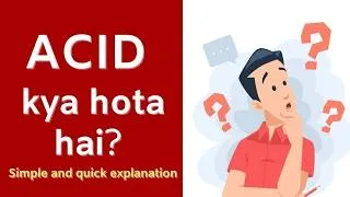 Thumbnail: ACID in Database Systems explained in Hindi | ACID properties of DB