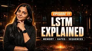 Thumbnail: LSTM Explained in Tamil | Forget Gate, Input Gate, Output Gate & Cell State Made Simple