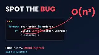 Thumbnail: How Big O Notation Actually Works — Why Your Code Is Fast in Dev and Dies in Production