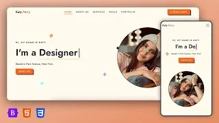 Thumbnail: Bootstrap 5 | Personal Portfolio Website using HTML, CSS, JavaScript & Bootstrap 5 | Easy Tutorial