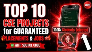 Thumbnail: Top 10 CSE Final Year Projects for GUARANTEED Placement 🔥 | With Source Code 2025
