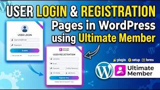 Thumbnail: Create User Login and Registration Pages in WordPress using Ultimate Member || Alamgir H Kobir