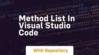 Thumbnail: method list in visual studio code
