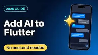 Thumbnail: Add AI to Your Flutter App (No Backend Needed!) – 2026