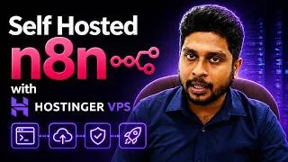 Thumbnail: n8n host කරන්න ලේසිම ක්‍රමය [ Hostinger VPS ]