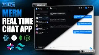 Thumbnail: MERN Stack Project: Realtime Chat App Tutorial - React.js & Socket.io 2026