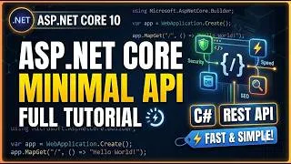 Thumbnail: ✅ ASP.NET Core Minimal API Tutorial 2026 | Build a Clean REST API with .NET 10 (Step by Step)