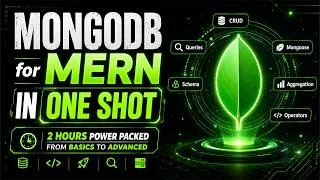 Thumbnail: Master MongoDB for MERN Stack in One Video 🔥