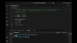 Thumbnail: JavaScript Quiz (Question 1) #coding #frontendcourse #javascript #codeblocks #programming