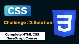 Thumbnail: CSS Challenge 2 Solution | Complete HTML CSS JavaScript Course