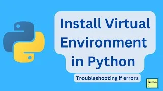 Thumbnail: Create Virtual environment in vs code python | Troubleshoot execution policies error