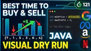 Thumbnail: Best Time to Buy and Sell Stock - LeetCode 121 - Java (Full Dry Run)