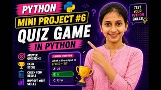 Thumbnail: Build a Quiz Game in Python | Python Mini Project #6 (Beginner Tutorial)